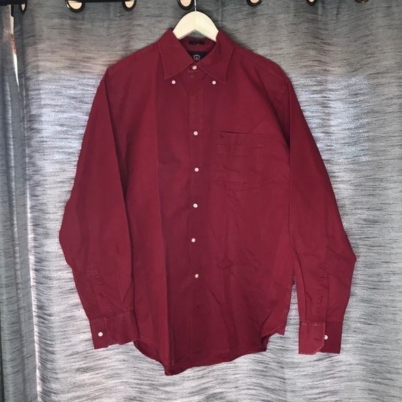 VICTORINOX LARGE DEEP RED DRESS SHIRT - Picture 2 of 6